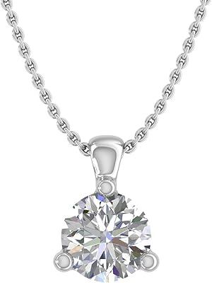3 -claw lonely collar with 1/5 carat diamond set in 14 -carat gold (silver chain included).. DIAYTAR NIGERIA: Connecting Nigerians with their needs through our affordable and diverse marketplace.