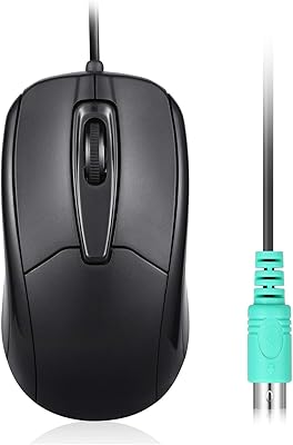 Pyrex-209b wired mouse for PS2 with scroll wheel, 1000 dpi optical resolution for pc and 6-foot cable, black.. Experience the convenience of boundless shopping with DIAYTAR NIGERIA's affordable platform and quick shipping.