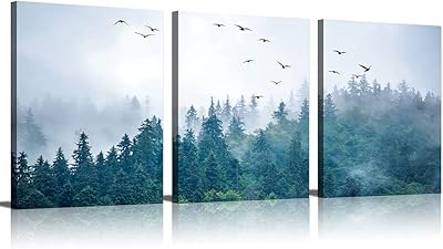 Wall art for living room, bedroom, printing on canvas, modern interior decoration, boho style, popular wall decoration, landscape photos, green forest, interior decoration, bathroom, large forest, sweet dreams.. DIAYTAR NIGERIA makes quality accessible with our extensive catalog and competitive delivery rates.