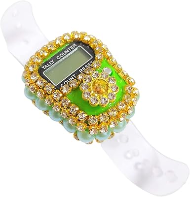 Elegant digital Tasbeeh counter with crystal and pearls electronic LCD meter.. Your complete shopping solution, DIAYTAR NIGERIA offers extensive choice with competitive prices and delivery.