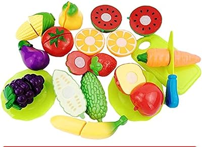 Set of classic vegetable and fruit kitchen toys, 16 pieces for early learning, education and food cutting.. Get top brands at bottom prices, only on DIAYTAR Nigeria.