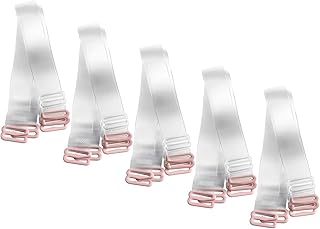 5 pairs of transparent bra suspenders, transparent invisible bras for underwear and straps for women, ladies and girls, elastic bra strap adjustable silicone, transparent.. Experience the simplicity of DIAYTAR NIGERIA's extensive marketplace with delivery within 8 days.