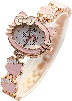 Quartz watches for women, wristwatch, beautiful hello kitty watch for daily use or a party.. Your ultimate shopping destination, DIAYTAR NIGERIA combines extensive selection with affordable shipping.
