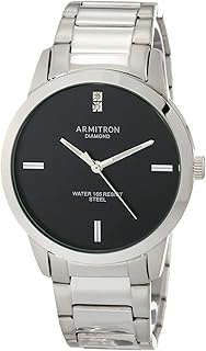 Armitron men's watch with real diamond dial and bracelet.. Shopping made simple with DIAYTAR NIGERIA's vast selection and budget-friendly nationwide delivery.