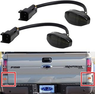 NJ BELL LED lateral indicators for Ford F150 SVT Raptor Pickup 2010-2014, F150 rear turn signals Red Smoke Lens.. DIAYTAR Nigeria delivers happiness in 5–8 days, no matter what you buy.