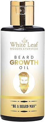 White Leaf beard oil 50 ml with almond oil, castor and sesame for a thicker beard - beard oil and men's mustache.. DIAYTAR NIGERIA puts thousands of products at your fingertips with affordable prices and delivery within a week.