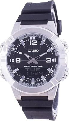 Analog -numeric watch with resin bracelet for men - black and silver, black, black bracelet, bracelet.. Transform your online shopping experience with DIAYTAR NIGERIA's affordable and diverse marketplace.