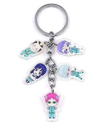 Saiki Kusuo keychain, SAIKI K Cosplay Anime Key Coat, Key RAIR in cartoon acrylic, Multicolored suspended keychain accessory, 11 cm, several colors, 11 cm.. Shop without boundaries at DIAYTAR NIGERIA, offering extensive variety at prices you'll appreciate.