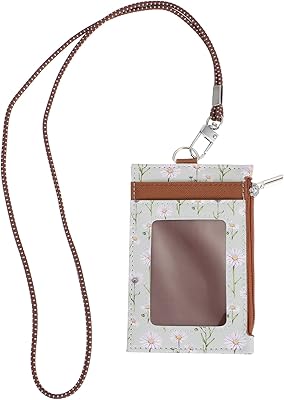 SHERCHPRY 3 Parts of transparent student identity, school license, office blocking, removable vertical identity card, Floral PU nominative labels, Business badge - Credit side support, coffee case for.. DIAYTAR NIGERIA: Where shopping is easy, prices are low, and delivery is just days away.
