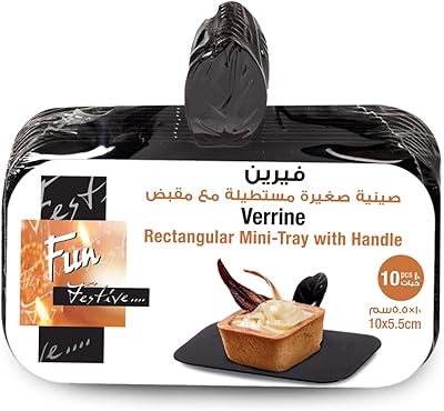 Set of range of rectangular trays with crystal vereen handle, 10 pieces, size 400 mm x 178 mm, black.. DIAYTAR NIGERIA: Making quality accessible to all Nigerians with affordable prices and quick delivery.