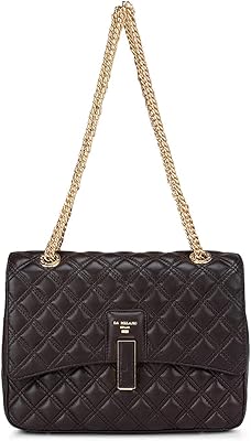 Da milano leather bag (chocolate_lb-00437acocolatequilting), chocolate.. DIAYTAR NIGERIA: Creating access to affordable products for every Nigerian with our swift delivery service.