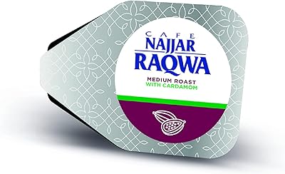 Najjar coffee capsules with average roasting with cardamom 5 g, pack of 20.. DIAYTAR NIGERIA: Where every Nigerian finds what they need at prices they can afford, delivered promptly.