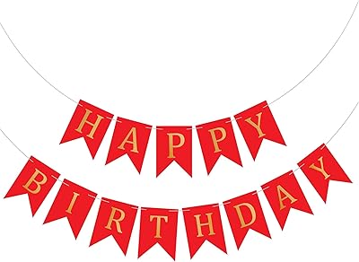 Banner of Happy Birthday, Colorful background canvas for wall decorations, party supplies, garden - 8 feet banners in total (3 feet, 5 birthday) dark red.. Discover why DIAYTAR NIGERIA is the smart shopper's choice for affordable products delivered nationwide.