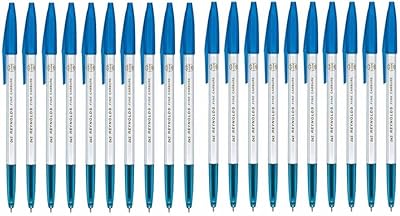 REYNOLDS BLUE 045 0.45 mm feather pen (package of 20) - Blue pen.. DIAYTAR NIGERIA combines the largest product selection with affordable prices and reliable delivery.