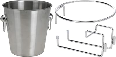 Galvog® 3 -room champagne cooler set with support | Champagne bucket with stainless steel wine cooler with stainless steel.. From daily needs to rare finds, DIAYTAR Nigeria brings it to your door.