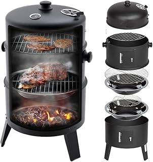 Gril with 3 in 1 smoke -free charcoal with blueberries, 3 -layer vertical barrel.. Shop with purpose at DIAYTAR NIGERIA and discover a world of products at budget-friendly prices.