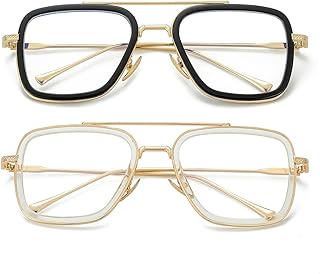 Transparent glasses without prescription for women and men, round frame in retro metal and glasses blocking blue light, lens width.. Click, pay, receive — DIAYTAR Nigeria makes online shopping seamless.