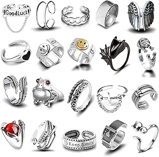 Set of open Y2K rings, stackable rings, snake ring, bohemian rings for women, men and girls.. DIAYTAR NIGERIA: Redefining online shopping with unbeatable prices and consistent delivery times.