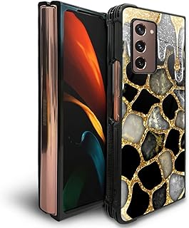 Daizag shell for Samsung Galaxy Z Fold 2 5G, Galaxy Z Fold2 non-slip shell for girls, flexible TPU [Fall Protection] Antichoc rear shell all over Galaxy Z Fold2-Or Silver Leopard Marbre.. DIAYTAR NIGERIA: Where shopping is affordable, selection is vast, and delivery is always reliable.