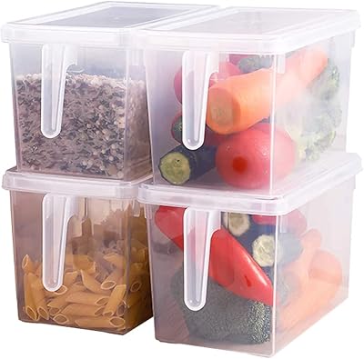 Refrigerator storage bins with lids, pack of 6 (4L).. DIAYTAR Nigeria: Your one-stop online shop with unbeatable prices and nationwide delivery in under 8 days.