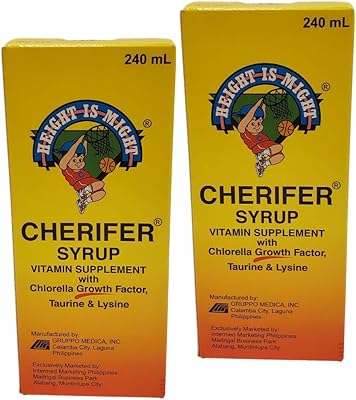 Sherier 2 Growth Factor chlorelle syrup, taurine and lysine, 240 ml each.. DIAYTAR NIGERIA brings the market to your screen with thousands of affordable products delivered to your door.