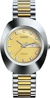 Original quartz watch Rado Diastar with stainless steel bracelet, gold, 21 model R12391633, gold, gold, quartz watch.. DIAYTAR NIGERIA connects Nigerians with quality products at affordable prices, delivered in 5-8 days nationwide.