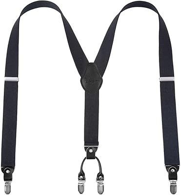 Lafayon straps for men straps for men wide robust pants with 4 solid clips 35 mm y style straps.. Shop the future with DIAYTAR NIGERIA - thousands of products, unbeatable prices, delivery within a week.
