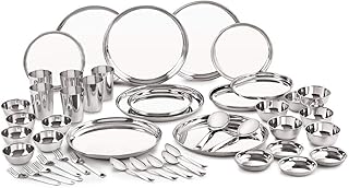 Stainless steel luxury table service (set of 50 pieces).. DIAYTAR NIGERIA transforms how Nigerians shop with our affordable prices and dependable shipping times.