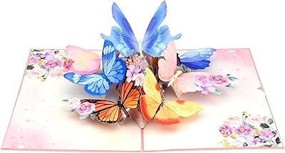 Bigthree Pop-up Greeting Cards 3D Surprisingly flying butterfly card for obtaining a diploma, a wedding anniversary for mom and woman (butterfly motif).. DIAYTAR NIGERIA brings the market to your fingertips with affordable prices and swift delivery services.