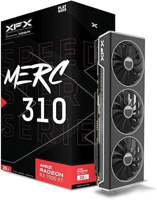 Ultra XFX Speedster Mercy 310 AMD Radeon RX 7900XT game graphics card with 20 GB of GDDR6 memory, AMD RDNA 3 RX-79TMERCU9.. DIAYTAR NIGERIA puts thousands of products at your fingertips with affordable prices and delivery within a week.