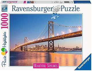 Puzzle Ravens Berger 14083 Skylines of the Golden Gate Bridge of 1,000 rooms, multicolored, one -sided.. DIAYTAR NIGERIA revolutionizes access to quality products with affordable prices and dependable shipping.