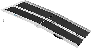 Folding wheelchair ramp in 5 -foot non -slip aluminum aluminum, ramp for disabled, ramp for portable wheelchair with three -shutters with handle.. From fashion to electronics, DIAYTAR Nigeria brings it all to your doorstep — fast, easy, and affordable.