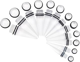 Set of 24 large ear gauges, acrylic rubber elastic bands, double caps.. Nigeria's favorite online shopping platform, DIAYTAR offers unbeatable prices and delivery within a week.