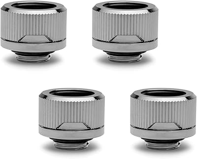 EKWB HDC-16 torque compression fittings by ek quantum for ekwb rigid pipe, 16 mm outside diameter, black nickel, 4 pieces.. Discover why millions choose DIAYTAR for affordable online shopping with delivery in just 5-8 days.