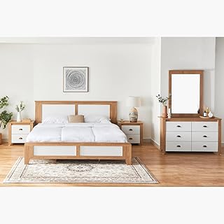 Home Box Oxford King size set, 5 rooms, size 101 x 208 x 197 cm, brown/white.. Nigeria's most diverse e-commerce platform delivers quality and affordability to your doorstep in 5-8 days.