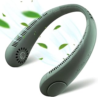 Portable hand -free neck fan without blades, portable personal fan with 4000 mAh battery, leaves, rechargeable, helmet design, office fan powered by USB, 3 speeds... DIAYTAR NIGERIA puts thousands of products at your fingertips with affordable prices and delivery within a week.