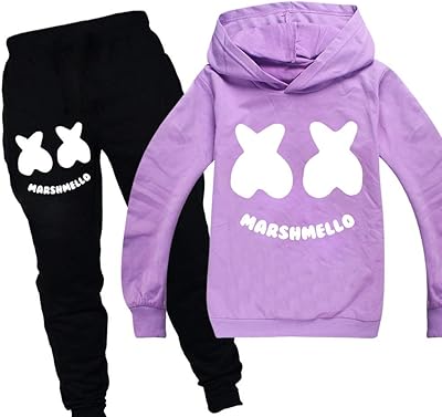 36 DJ style DJ Marshmello Children High Hood Adolescent Coat Fortnite Pants Bottle Together Cotton Plot Cotton Sweating + Pants Children's two -piece suit sweatshirts Sweets.. DIAYTAR NIGERIA makes quality accessible with low prices and reliable 5-8 day nationwide delivery.