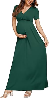 Long dress maternity -collar -maternity laid for baby shower.. DIAYTAR NIGERIA: Where quality meets affordability, with thousands of products delivered in less than 8 days.