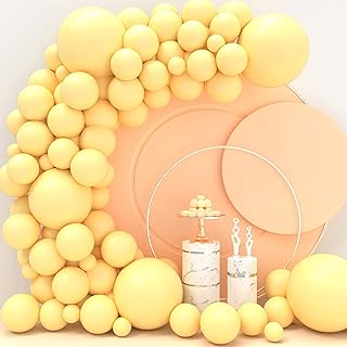 12 "Pastel latex macaroons for prenatal festivals, weddings and birthdays, 40 pieces (yellow).. Your shopping needs fulfilled through DIAYTAR NIGERIA's extensive selection and nationwide delivery.