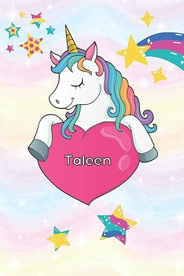 Taleen: Mignon unicorn sketch book (6 x 9) inches 110 pages with virgin leaf name of taleen girl to draw, draw, draw.. Your digital shopping destination, DIAYTAR NIGERIA combines variety with affordability and quick delivery.