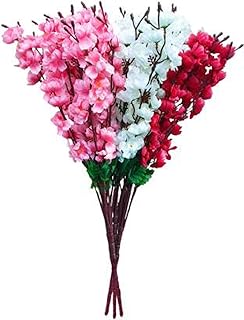 Yns Crafts Stock ® Bouquet of artificial orchid flowers for decoration (9 branches each, pack of 3).. DIAYTAR NIGERIA promises affordability and variety with every purchase, delivered in 5-8 days.