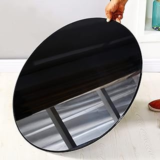 Round glass table tray for brown transparent exterior patio.. Your ideal shopping companion, DIAYTAR NIGERIA offers unmatched variety with delivery within a week.