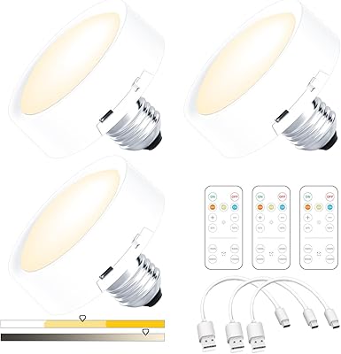 Rechargeable LED bulbs USB with batteries with remote control, E26 wall bulb with variable wireless intensity, without electricity, 3 parts.. Experience shopping freedom with DIAYTAR NIGERIA's vast selection and 5-8 day nationwide delivery service.