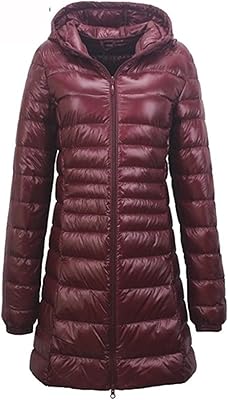 HOFFTI Women's thermal jacket Long Thermal Puffer Woman With Portable Storage Bag Ultra Light Down jacket Women and Hap Woman (Color: Hortel, Size: XXXXL).. DIAYTAR Nigeria: trusted by thousands for fast, reliable delivery.