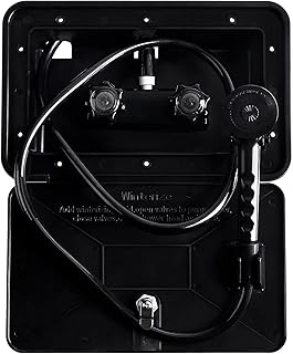 Oymov Outdoor Shower Kit with locking, non-metallic outdoor accessories for motorhomes, coupling, motorhomes, caravans and motorhomes-black.. DIAYTAR NIGERIA: Where thousands of products meet affordable prices and reliable 5-8 day delivery.