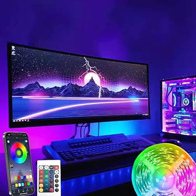 Smart LED LED strip waterproof beauty, LED lights for bedroom, RVB 5050 LED light strip with color change, 24 -keys remote control with app, for kitchen, bedroom, living room, bar (5.. Shop the future with DIAYTAR NIGERIA - thousands of products, unbeatable prices, delivery within a week.