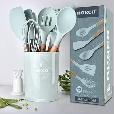 ® Silicone non -stick kitchen battery with utensils bamboo handle.. Shop without boundaries at DIAYTAR NIGERIA, offering affordable products with convenient delivery times.