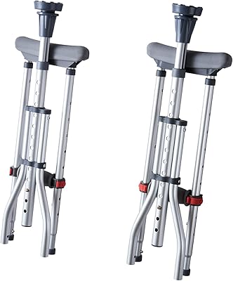 Dams under the aluminum folding arms for adults, adjustable for adults and young people, light walking crutches, push button, adjustable height, ideal for travel or work, money.. Experience shopping freedom with DIAYTAR NIGERIA's vast selection and 5-8 day nationwide delivery service.