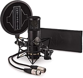 Cardioid capacitor microphone with large suntronics diaphragm with STC-20 accessories.. Your shopping journey simplified with DIAYTAR NIGERIA's vast selection and budget-friendly shipping.