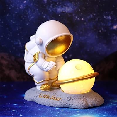 3D LED astronauts moon lamp for children's room resin statue.. Order now, relax later — DIAYTAR Nigeria ships in 5 to 8 days.